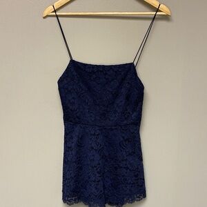 Alice + Olivia Navy Lace Cami Top – Size XS • EUC